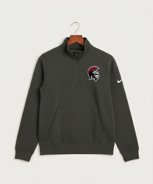 Worthington High School Football (Boys) - Anthracite Nike Club Fleece Sleeve Swoosh 1/2-Zip NKDX6718