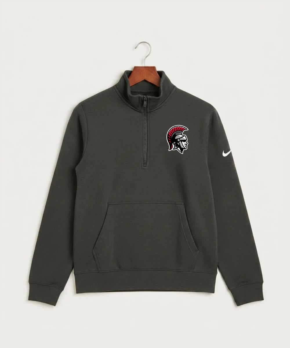 Worthington High School Football (Boys) - Anthracite Nike Club Fleece Sleeve Swoosh 1/2-Zip NKDX6718