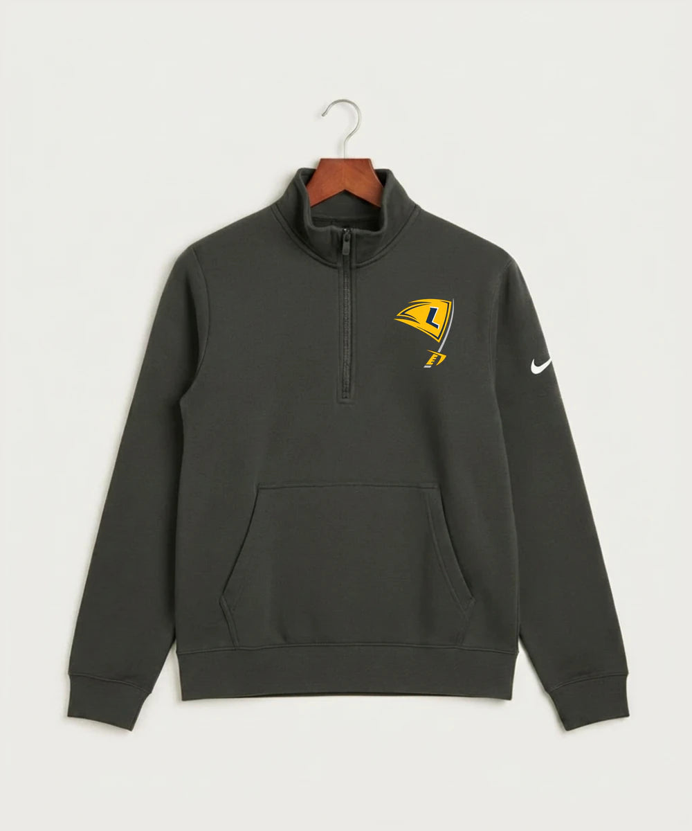 Howard Lake Waverly Winsted High School Football (Boys) - Anthracite Nike Club Fleece Sleeve Swoosh 1/2-Zip NKDX6718