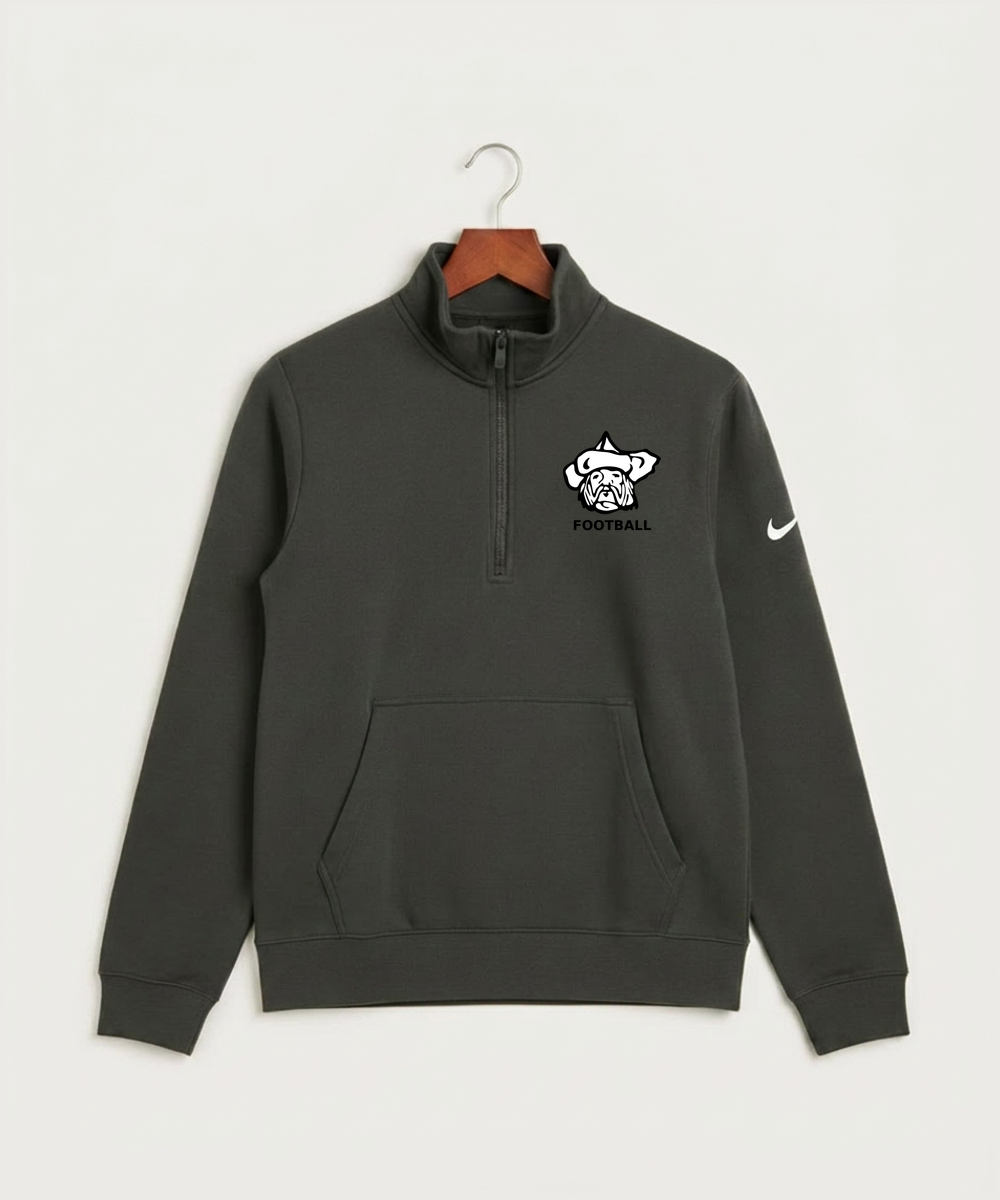 Polo HS Football general - Anthracite Nike Club Fleece Sleeve Swoosh 1/2-Zip NKDX6718