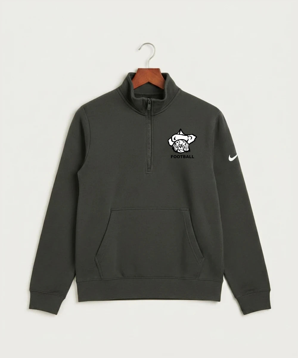 Polo HS Football general - Anthracite Nike Club Fleece Sleeve Swoosh 1/2-Zip NKDX6718