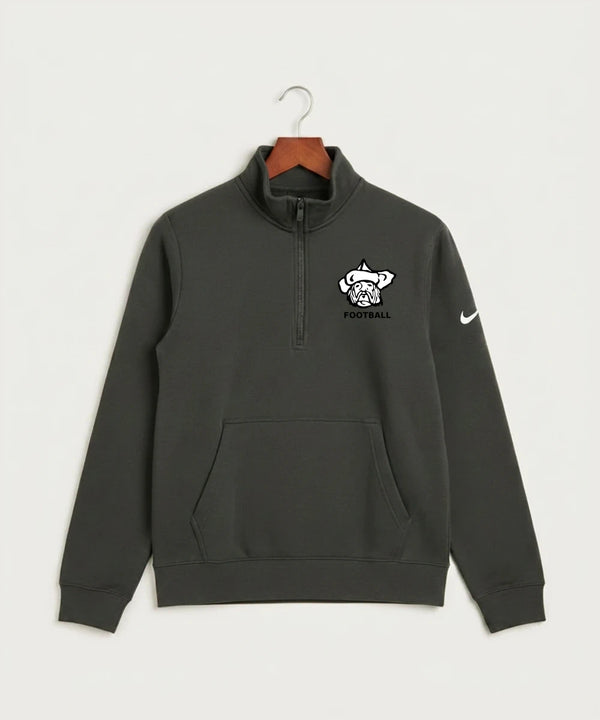 Polo HS Football general - Anthracite Nike Club Fleece Sleeve Swoosh 1/2-Zip NKDX6718