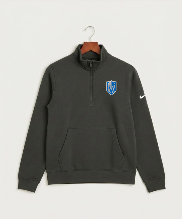 Lake Crystal-Welcome-Memorial High School Football (Boys) - Anthracite Nike Club Fleece Sleeve Swoosh 1/2-Zip NKDX6718