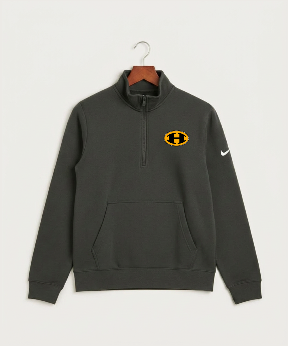 Hutchinson High School Football (Boys) - Anthracite Nike Club Fleece Sleeve Swoosh 1/2-Zip NKDX6718