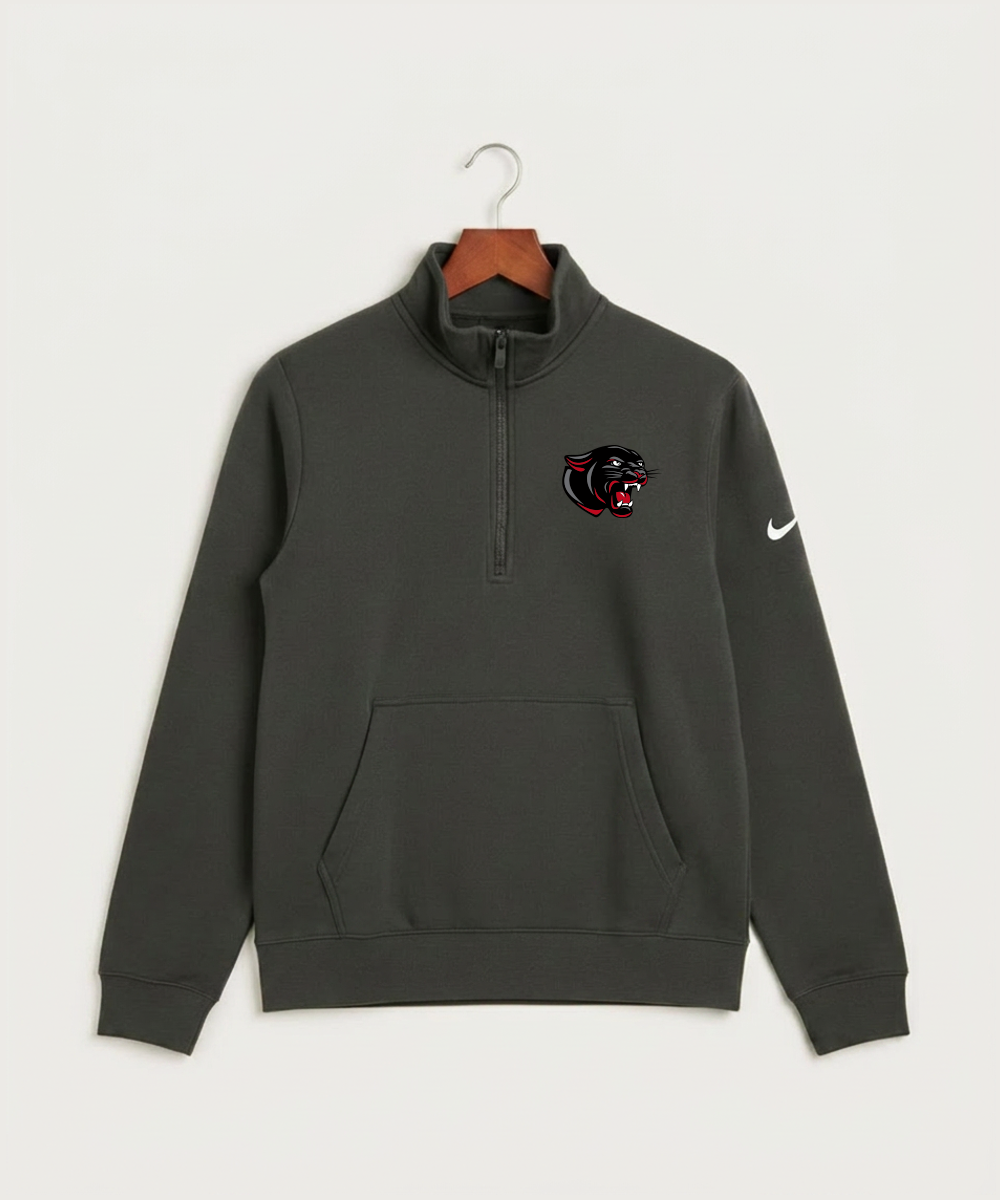 Tracy-Milroy-Balaton High School Volleyball (Girls) - Anthracite Nike Club Fleece Sleeve Swoosh 1/2-Zip NKDX6718