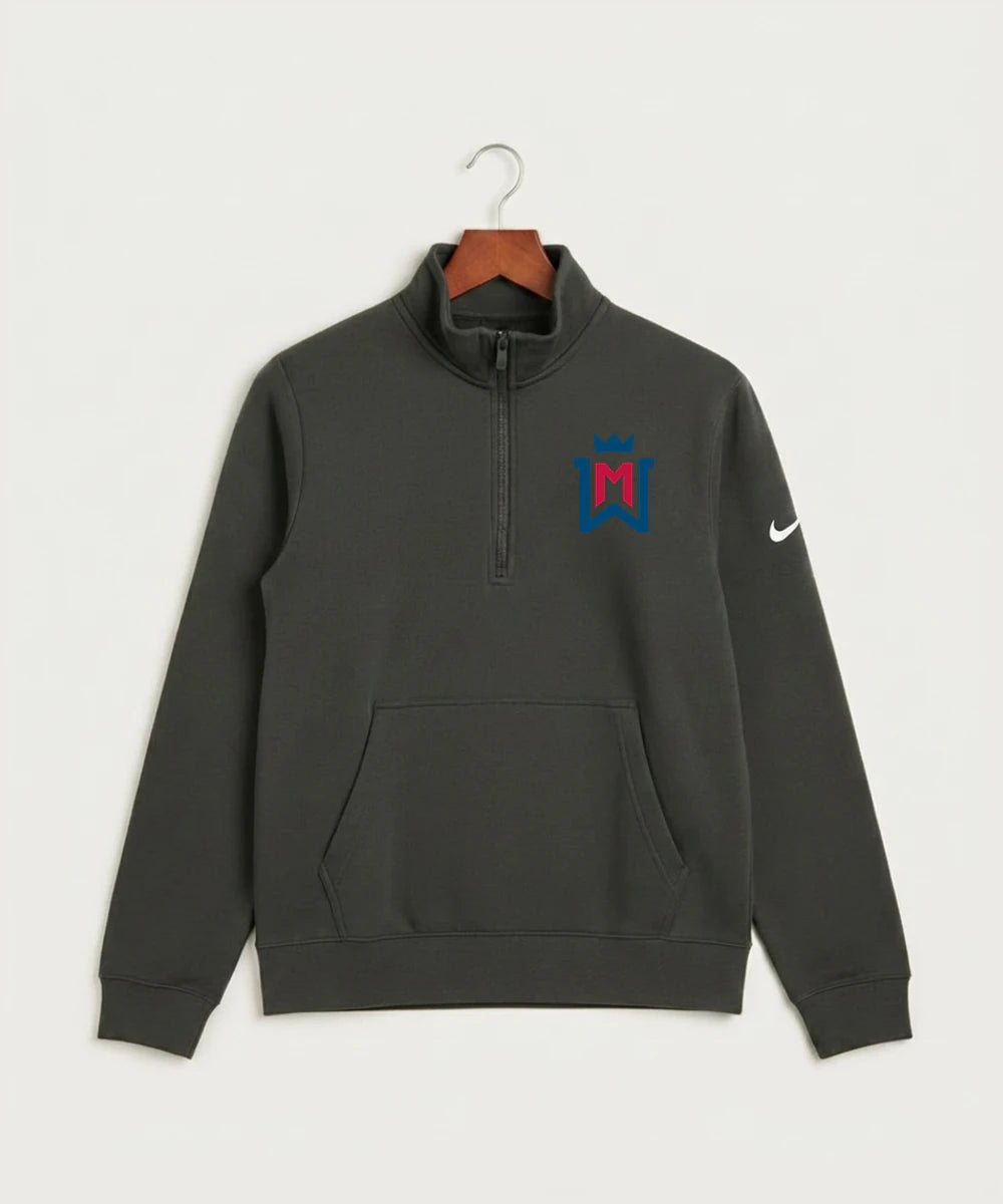Watertown Mayer High School Football (Boys) - Anthracite Nike Club Fleece Sleeve Swoosh 1/2-Zip NKDX6718