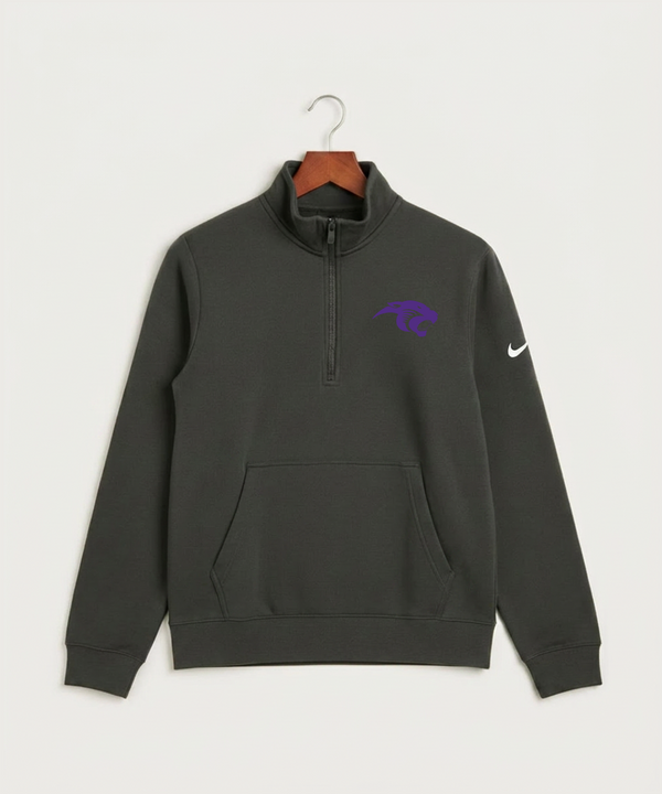 Glencoe Silver Lake High School Athletics - Anthracite Nike Club Fleece Sleeve Swoosh 1/2-Zip NKDX6718