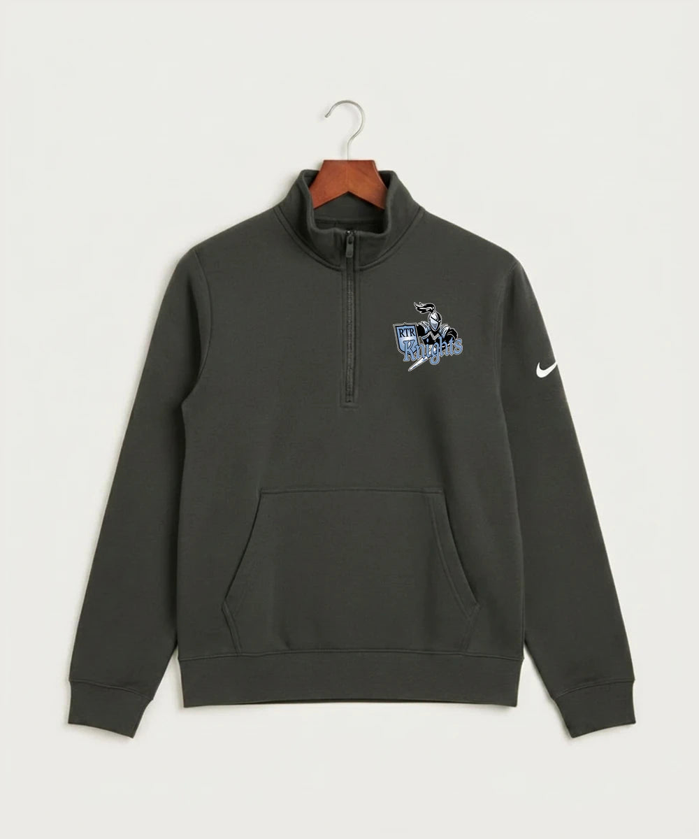 Russell-Tyler-Ruthton High School Football (Boys) - Anthracite Nike Club Fleece Sleeve Swoosh 1/2-Zip NKDX6718