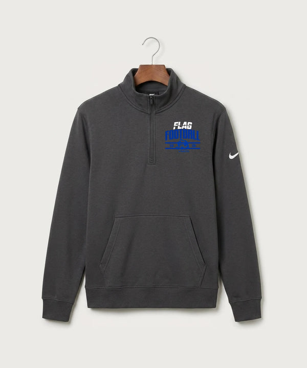 Codex Team Store Proof Reference - Anthracite Nike Club Fleece Sleeve Swoosh 1/2-Zip NKDX6718
