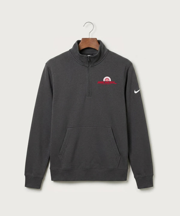 Lancer Archer Club Archery Team Store - Anthracite Nike Club Fleece Sleeve Swoosh 1/2-Zip NKDX6718