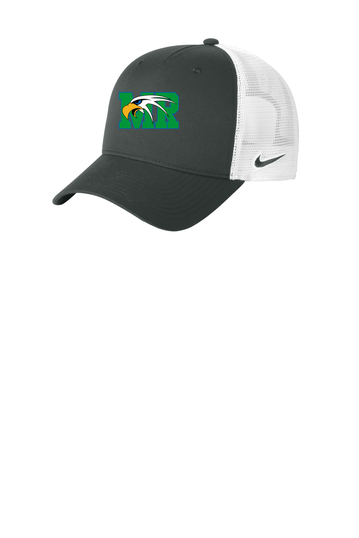 Maple River High School hockey_boys - Anthracite/ White Nike Snapback Mesh Trucker Cap NKFN9893