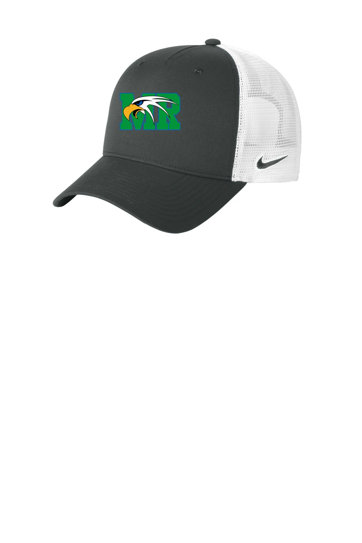 Maple River High School hockey_boys - Anthracite/ White Nike Snapback Mesh Trucker Cap NKFN9893