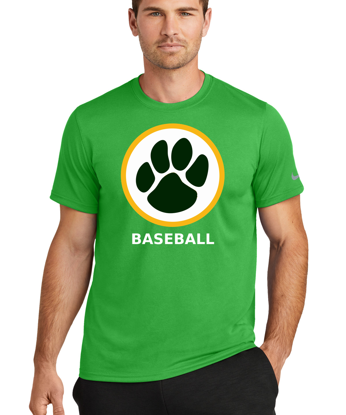Ashwaubenon Baseball — final e2e test - Apple Green Nike Swoosh Sleeve rLegend Tee NKDX8730