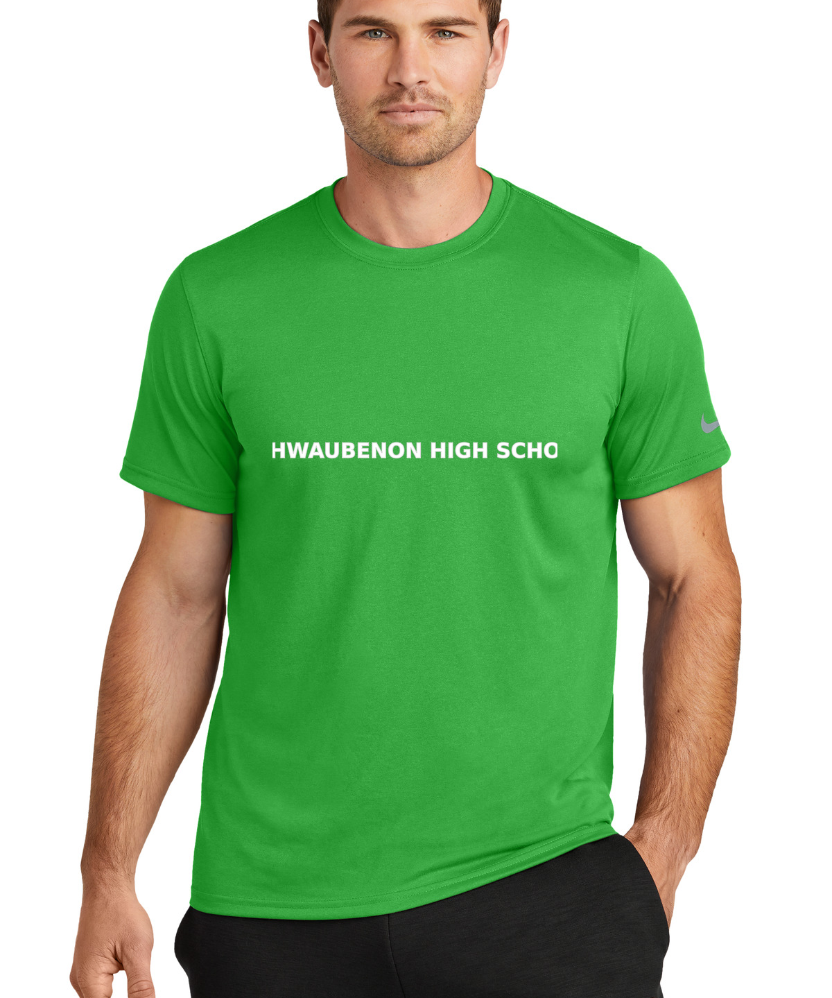 Ashwaubenon Baseball — final e2e test - Apple Green Nike Swoosh Sleeve rLegend Tee NKDX8730