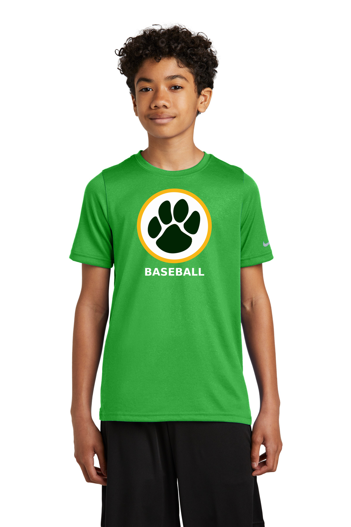 Ashwaubenon Baseball — final e2e test - Apple Green Nike Youth Swoosh Sleeve rLegend Tee NKDX8787