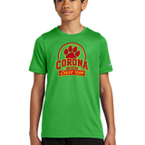 Corona Senior High School Cheer - Apple Green Nike Youth Swoosh Sleeve rLegend Tee NKDX8787