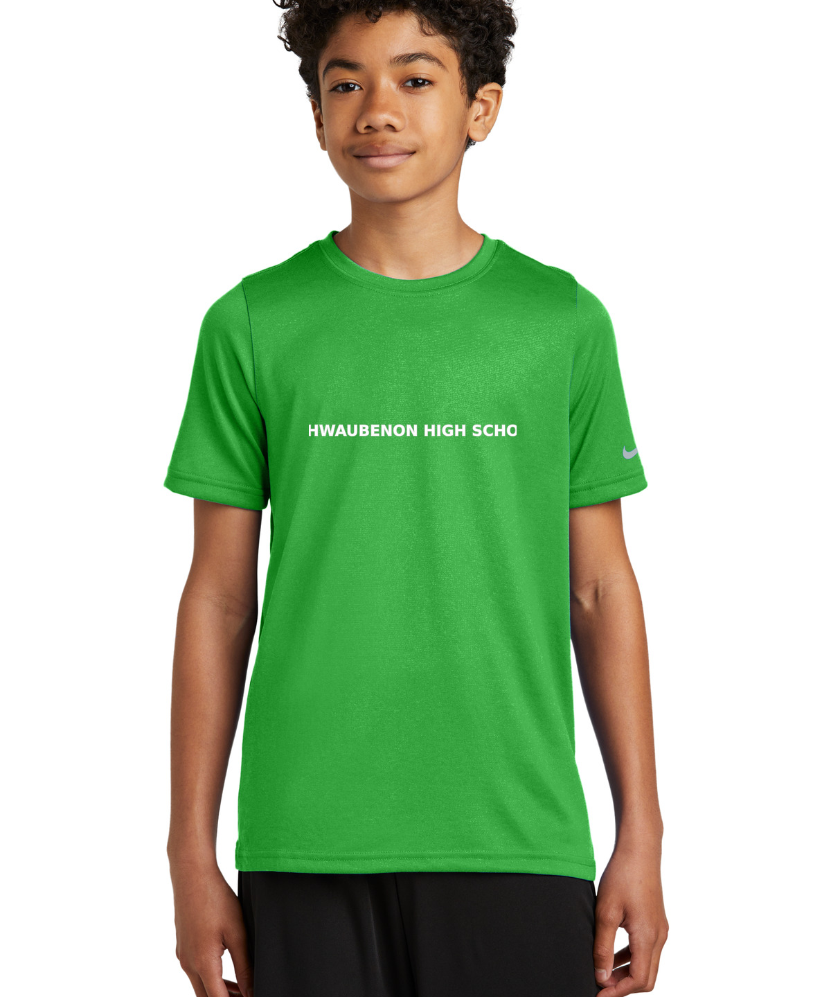 Ashwaubenon Baseball — final e2e test - Apple Green Nike Youth Swoosh Sleeve rLegend Tee NKDX8787
