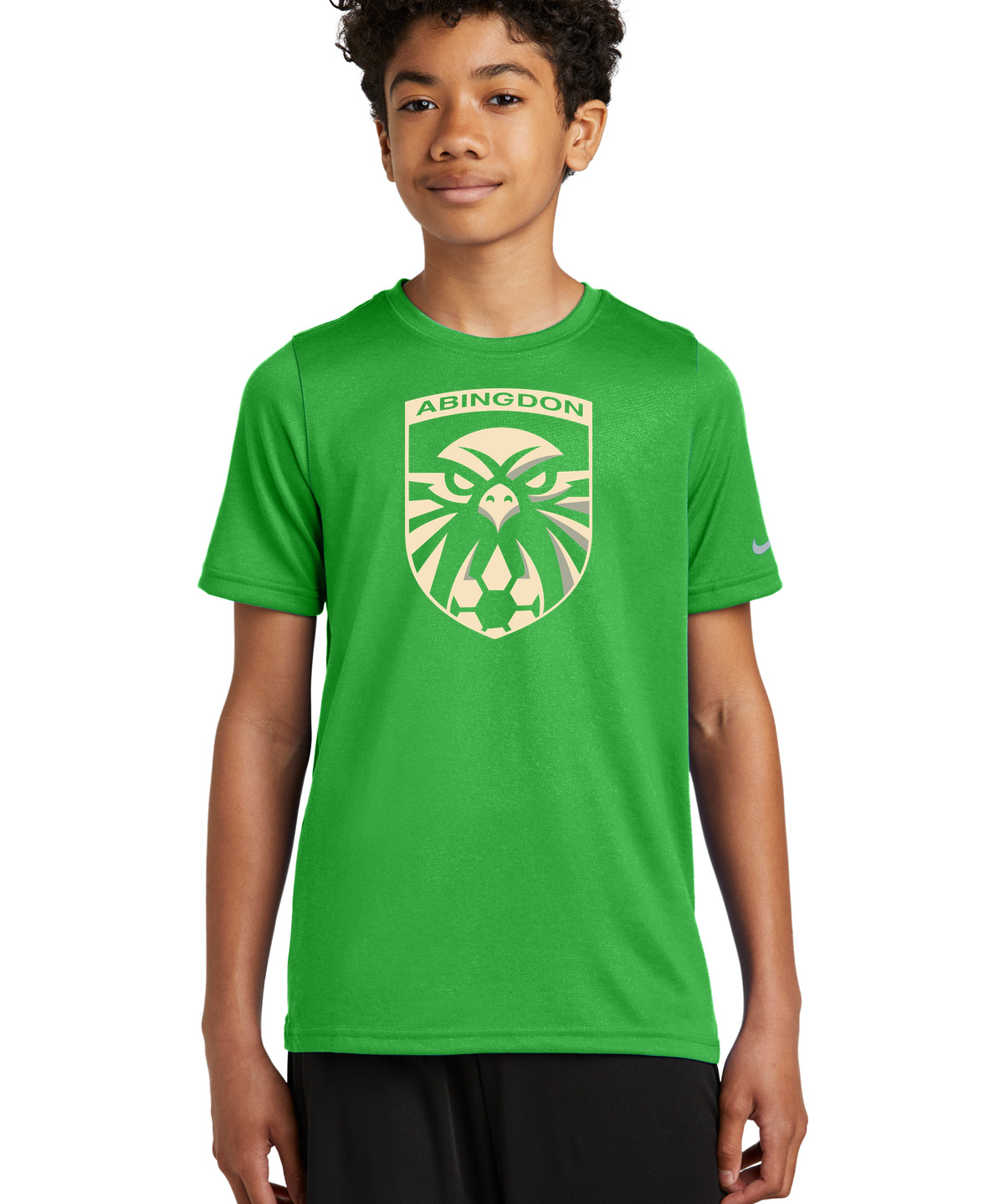 Abingdon High School soccer_boys - Apple Green Nike Youth Swoosh Sleeve rLegend Tee NKDX8787
