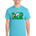 Maple River High School tennis - Aquatic Blue Port & Co Core Cotton Tee. PC54