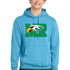 Maple River High School hockey_boys - Aquatic Blue Port & Co Core Fleece Pullover Hooded Sweatshirt. PC78H
