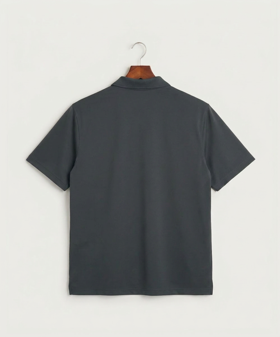Goodhue High School Volleyball (Girls) - Anthracite Polo - Left Chest (back)
