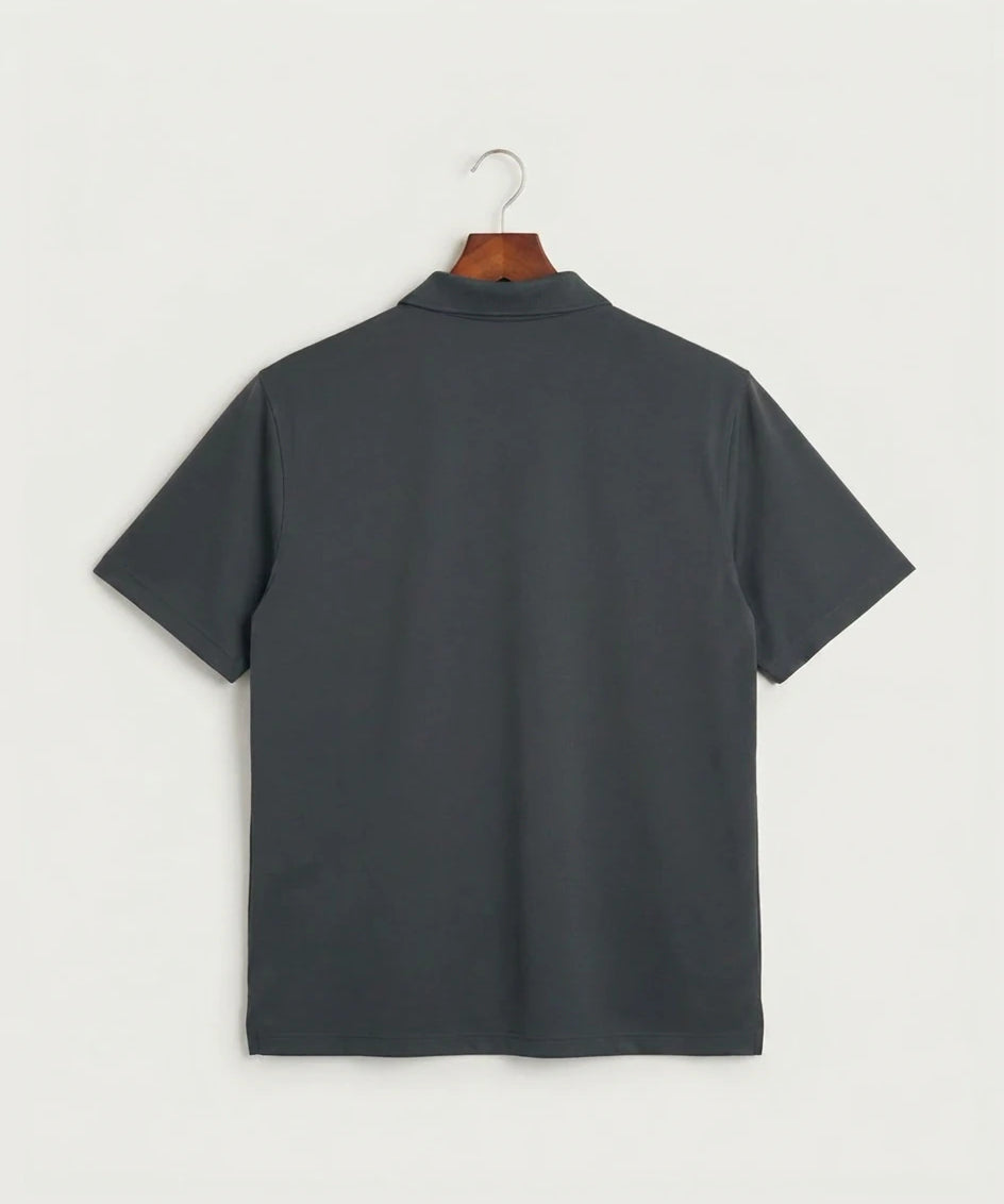 Stewartville High School Tennis (Coed) - Anthracite Polo - Left Chest (back)