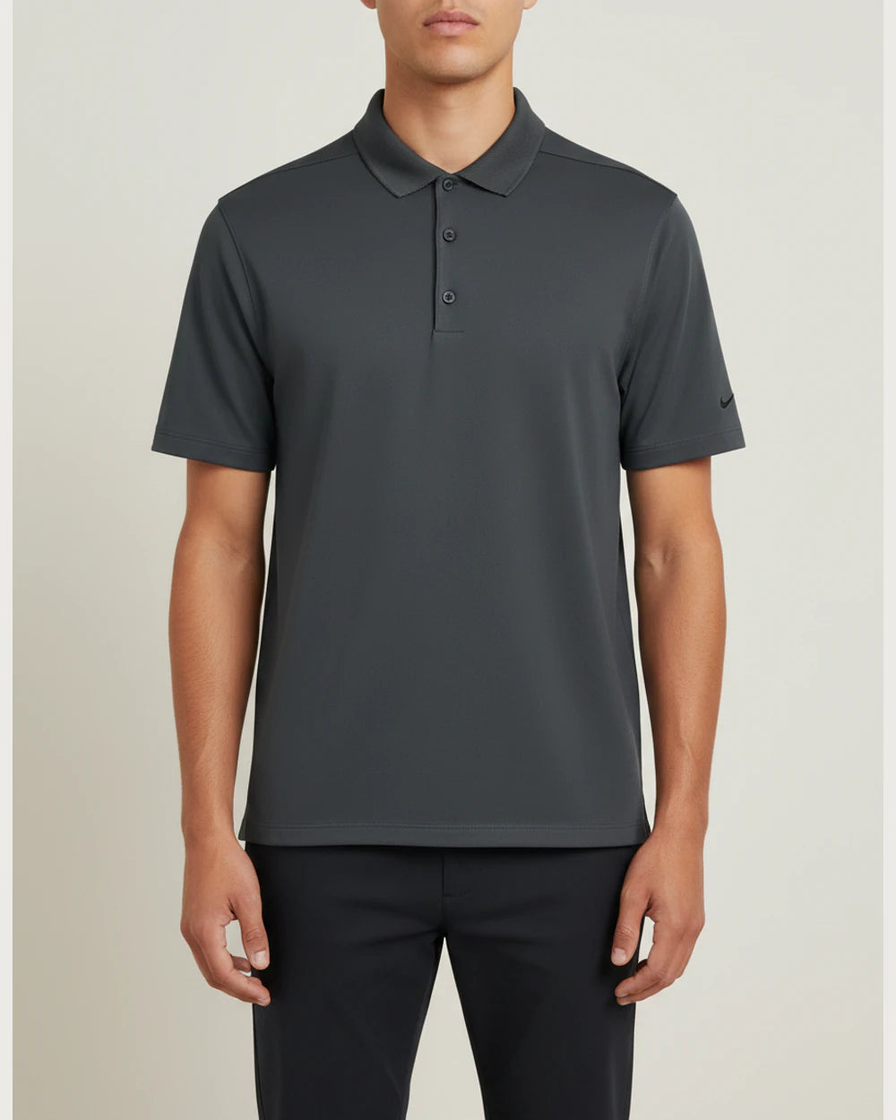 Notre Dame High School Team Store - Anthracite Polo - Left Chest (model)