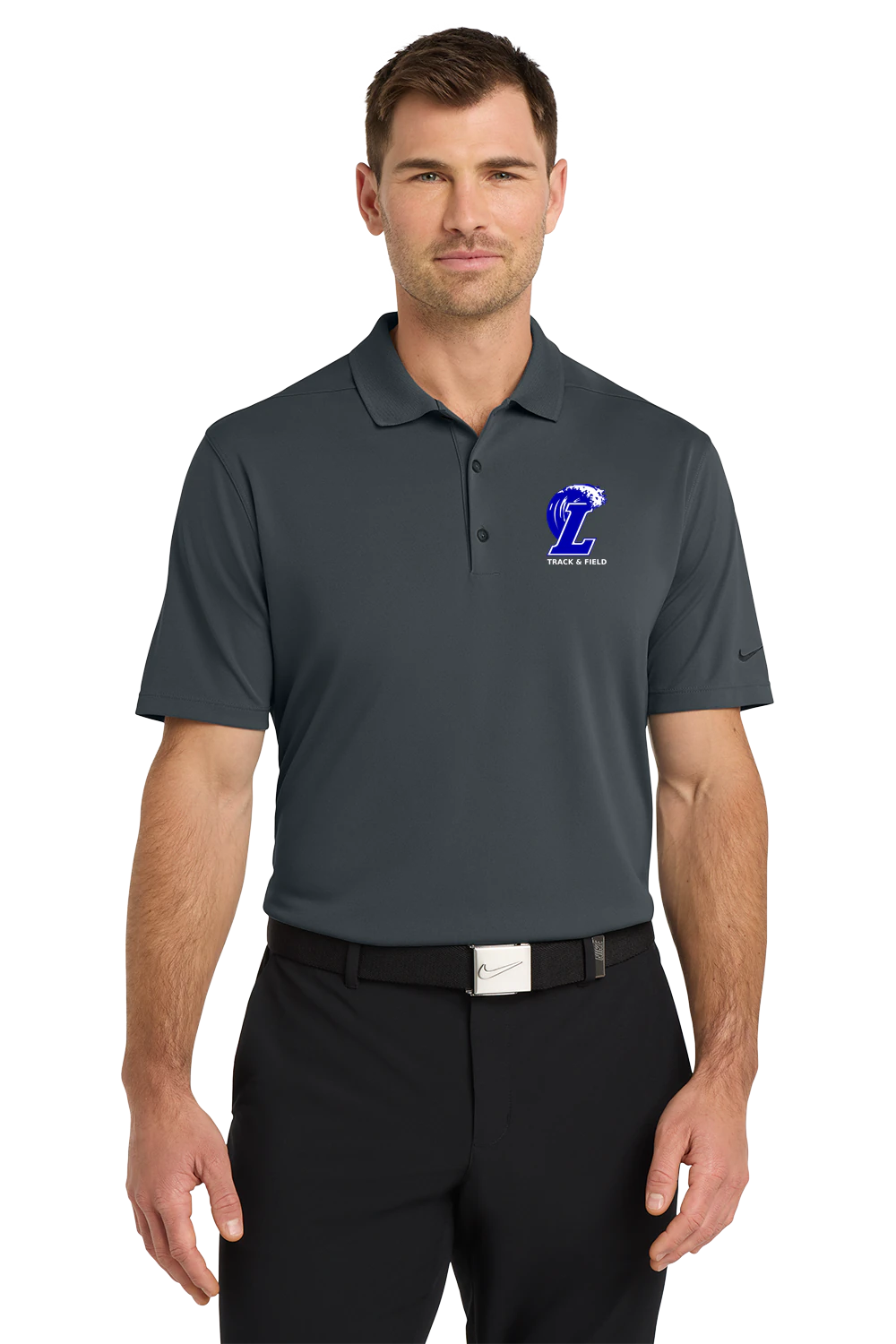 Lakeview Track - Anthracite Polo - Left Chest