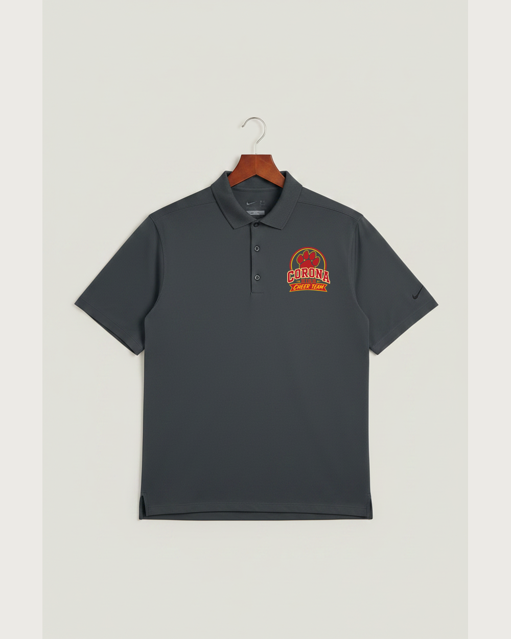 Corona Senior High School Cheer - Anthracite Polo - Left Chest