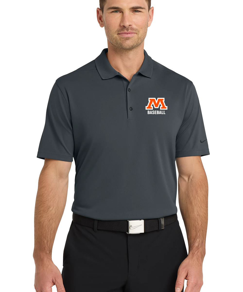 Moorhead Baseball - Anthracite Polo - Left Chest