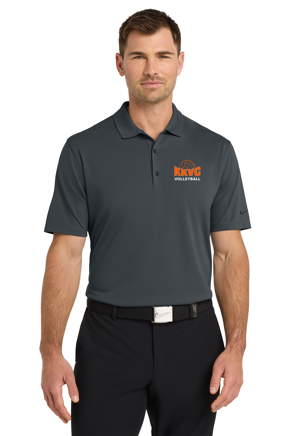 KVCC Volleyball - Anthracite Polo - Left Chest