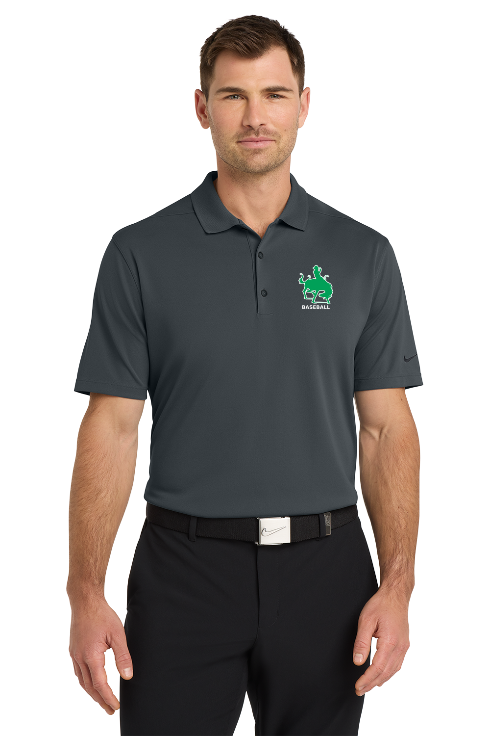 Breckenridge Baseball - Anthracite Polo - Left Chest