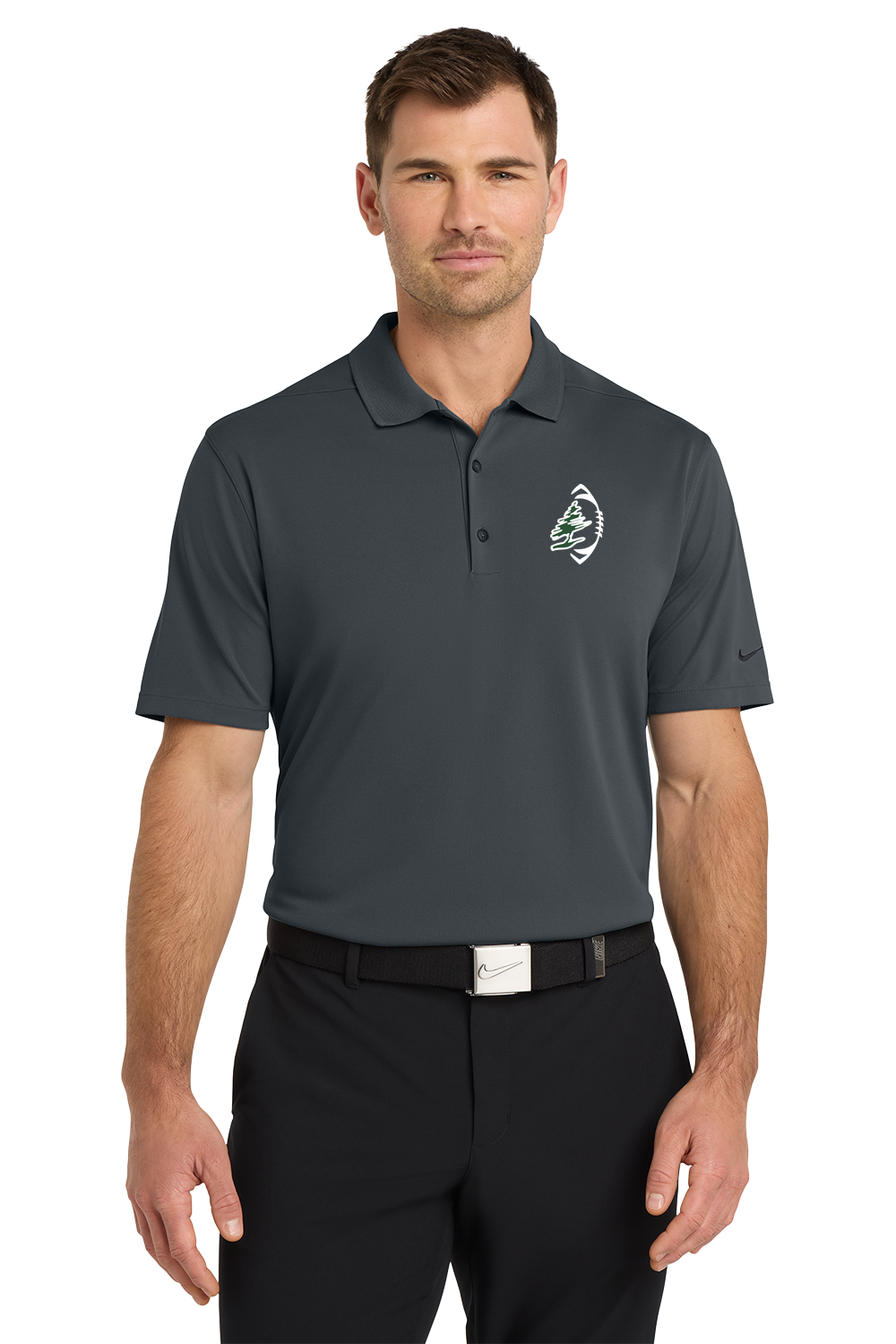 DC Everest Middle School Football — example store - Anthracite Polo - Left Chest