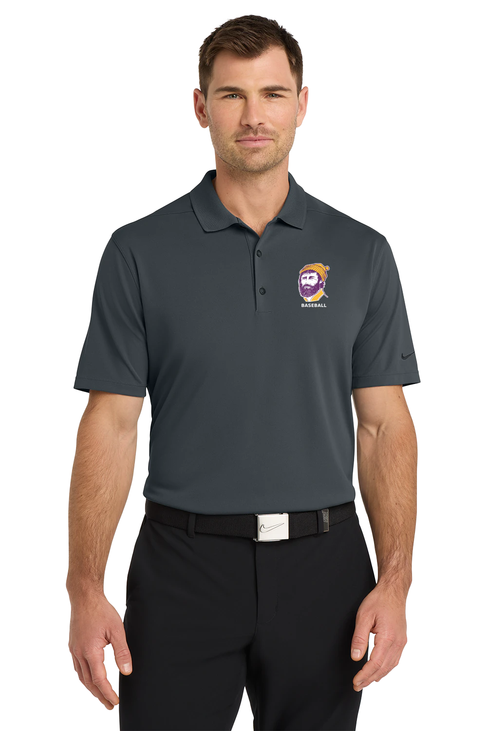 Cloquet Baseball - Anthracite Polo - Left Chest