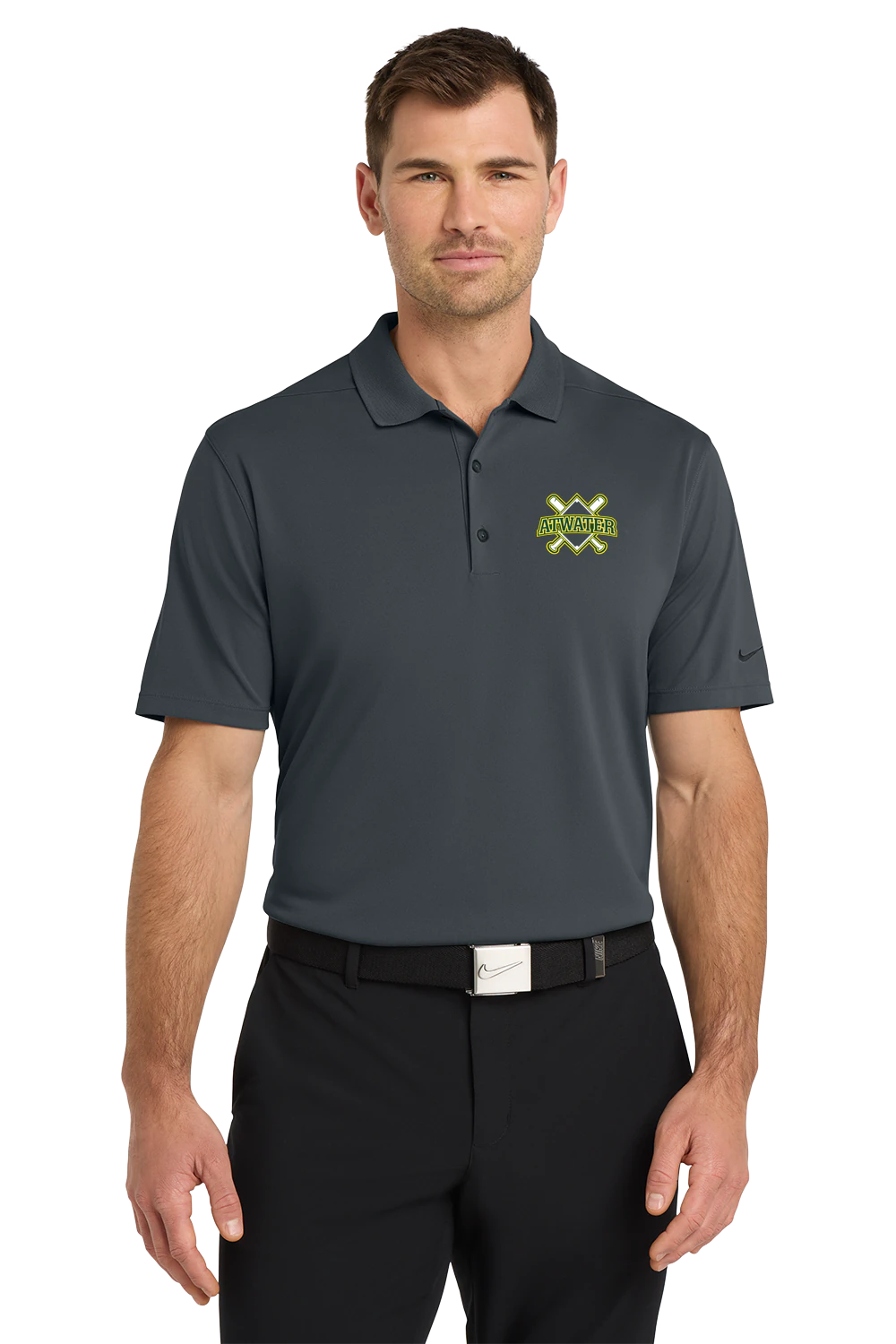 Atwater Baseball - Anthracite Polo - Left Chest