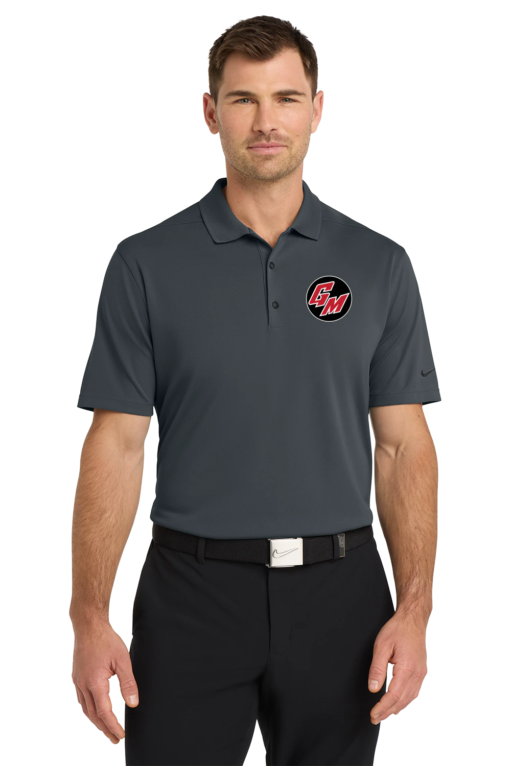 Ghostfit Sports Testing 2 - Anthracite Polo - Left Chest