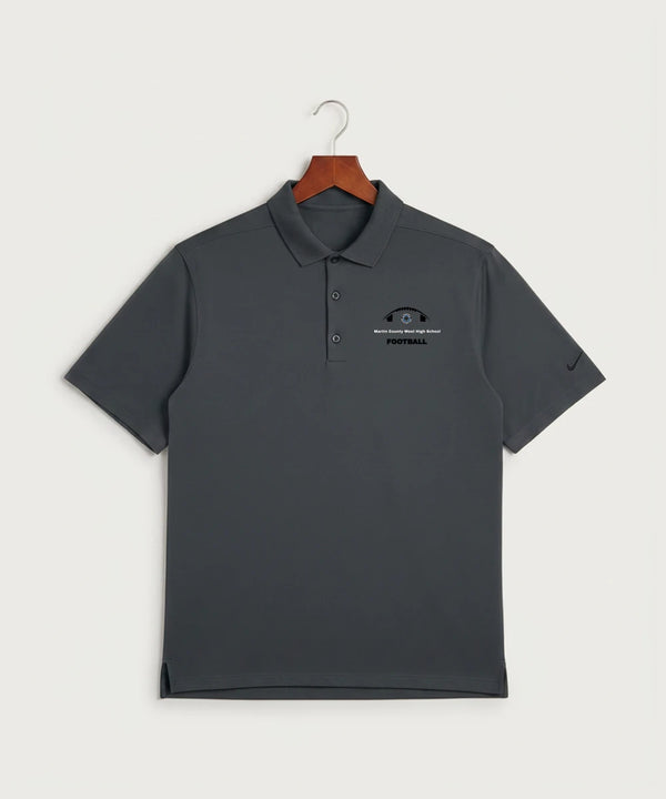 Martin County West High School Football (Boys) - Anthracite Polo - Left Chest