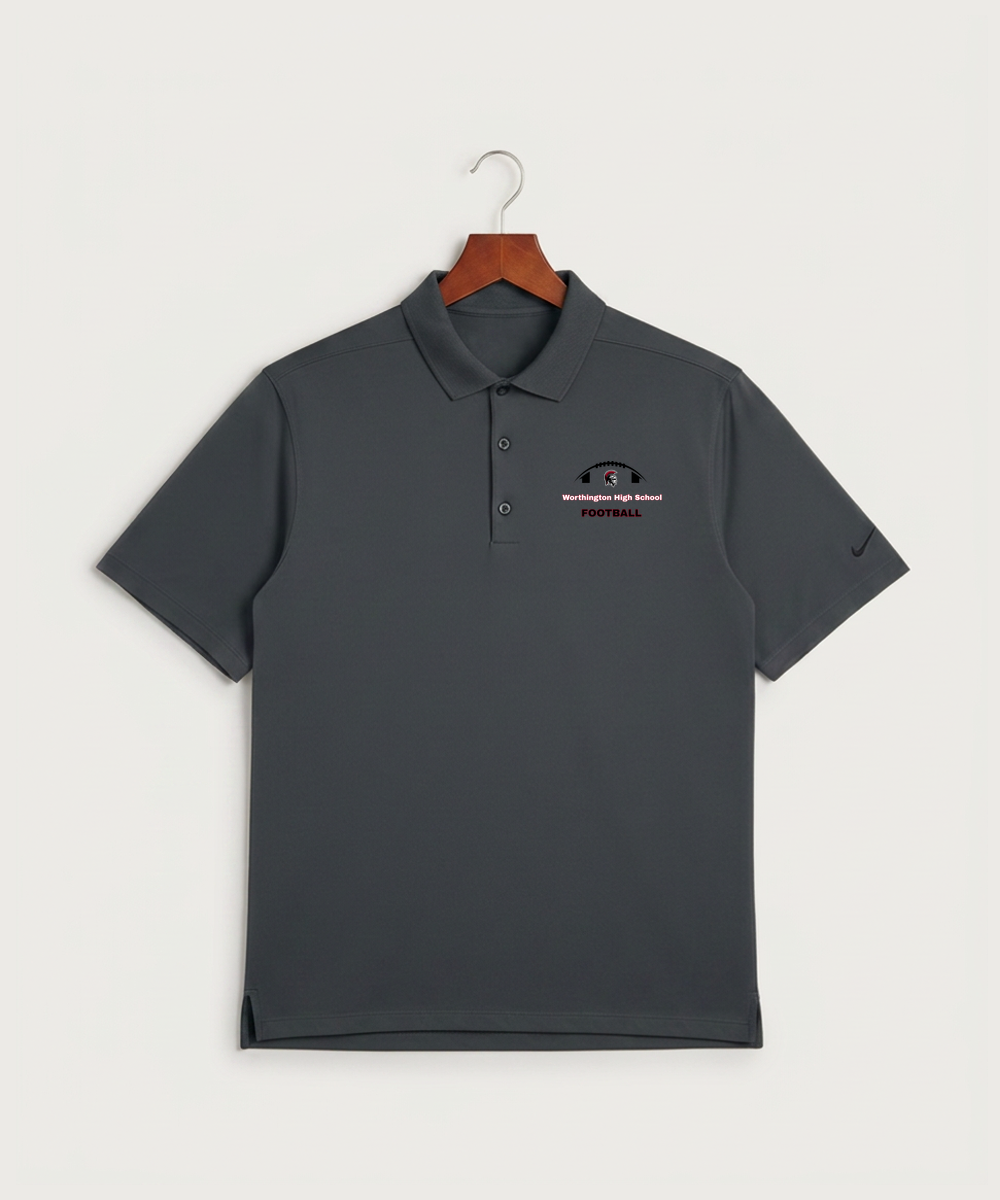 Worthington High School Football (Boys) - Anthracite Polo - Left Chest