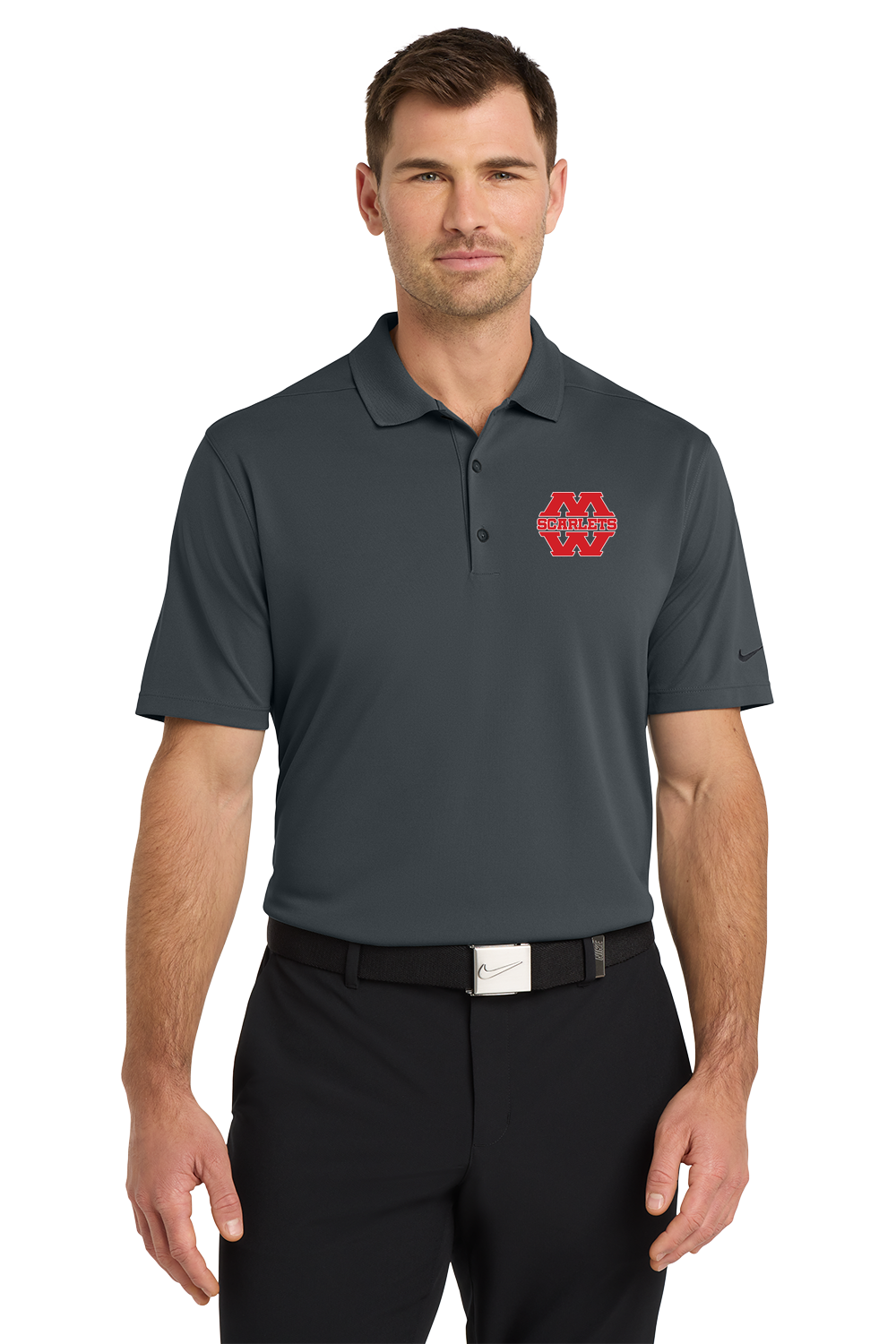 Mankato West Track - Anthracite Polo - Left Chest