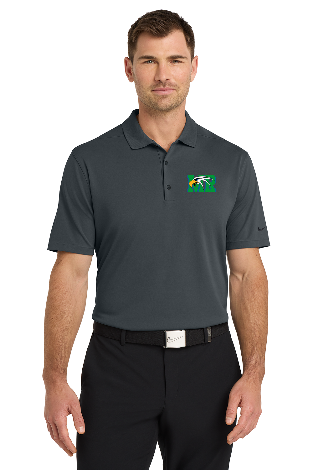 Maple River - Anthracite Polo - Left Chest
