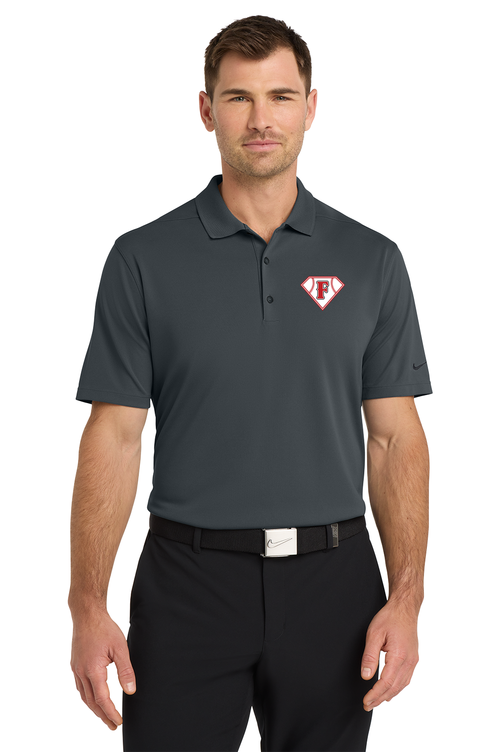 Fairmont Baseball - Anthracite Polo - Left Chest