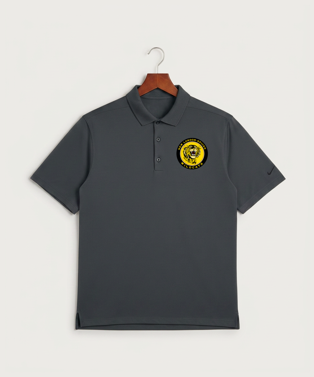 New London Spicer High School Football (Boys) - Anthracite Polo - Left Chest