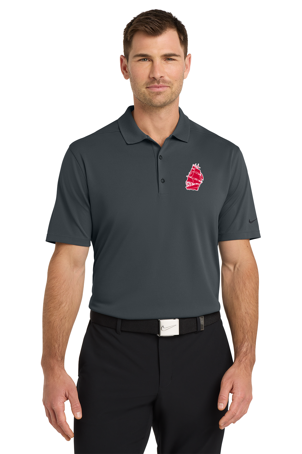 Amboy Softball - Anthracite Polo - Left Chest