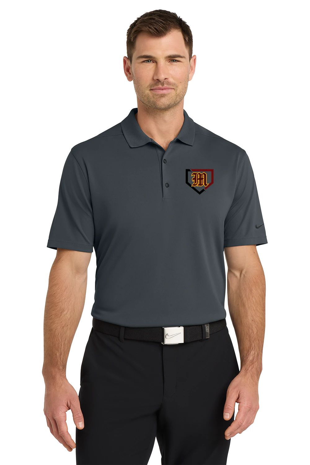 Menomonie Baseball - Anthracite Polo - Left Chest