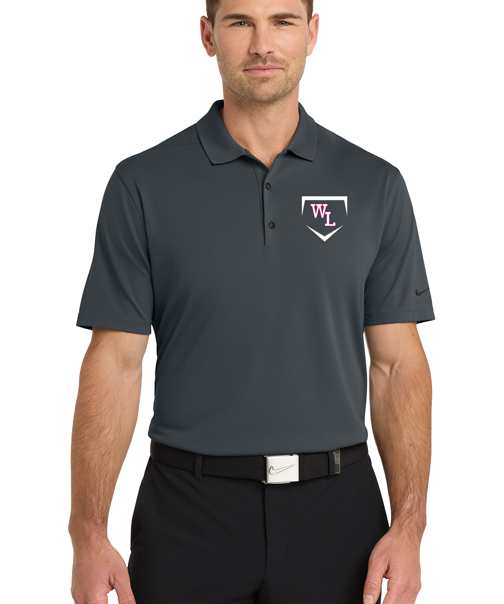 Wisconsin Lutheran Baseball - Anthracite Polo - Left Chest