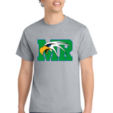 Maple River High School tennis - Athletic Heather Port & Co Core Cotton Tee. PC54