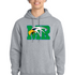 Maple River High School tennis - Athletic Heather Port & Co Core Fleece Pullover Hooded Sweatshirt. PC78H