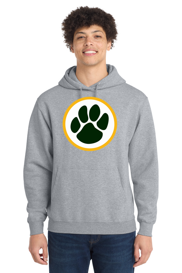 Ashwaubenon High School Football (Boys) - Athletic Heather Port & Co Core Fleece Pullover Hooded Sweatshirt. PC78H