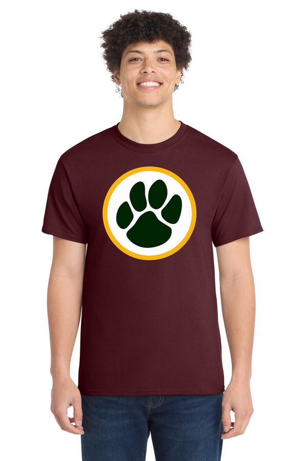Ashwaubenon High School Football (Boys) - Athletic Maroon Port & Co Core Cotton Tee. PC54
