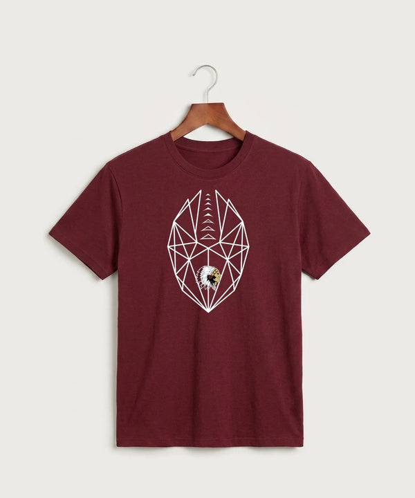 Stockton High School Football - Athletic Maroon Port & Co Core Cotton Tee. PC54